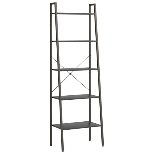 5-Tier Standing Shelf Black 56x35x174 cm