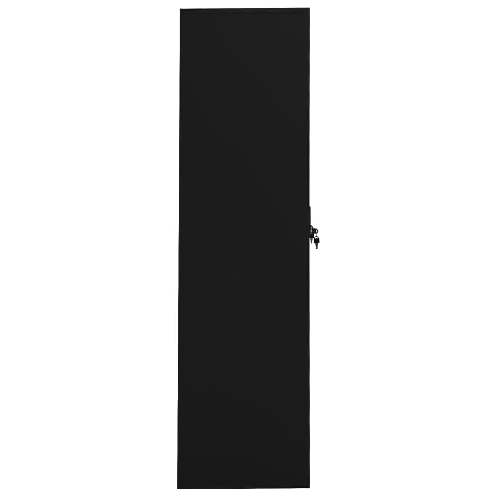 Wardrobe Black 80x50x180 cm Steel
