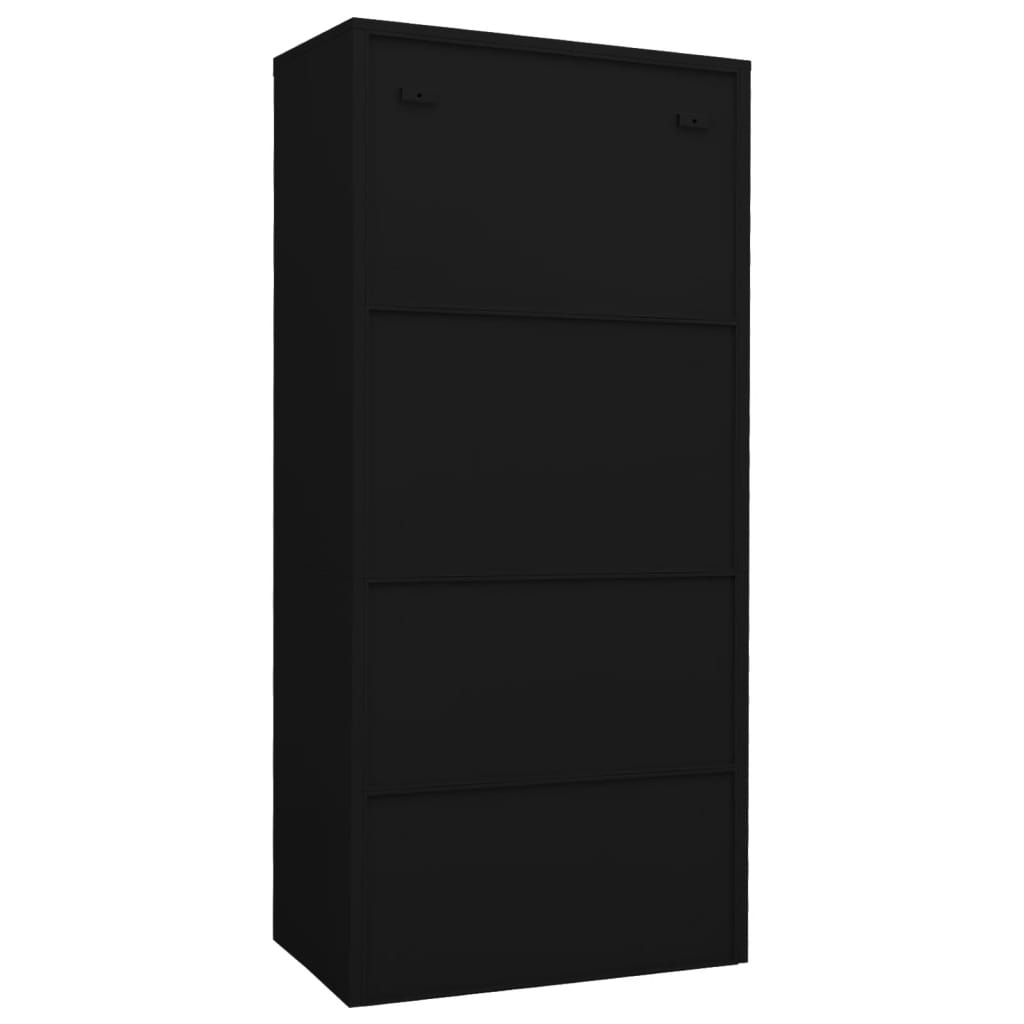 Wardrobe Black 80x50x180 cm Steel