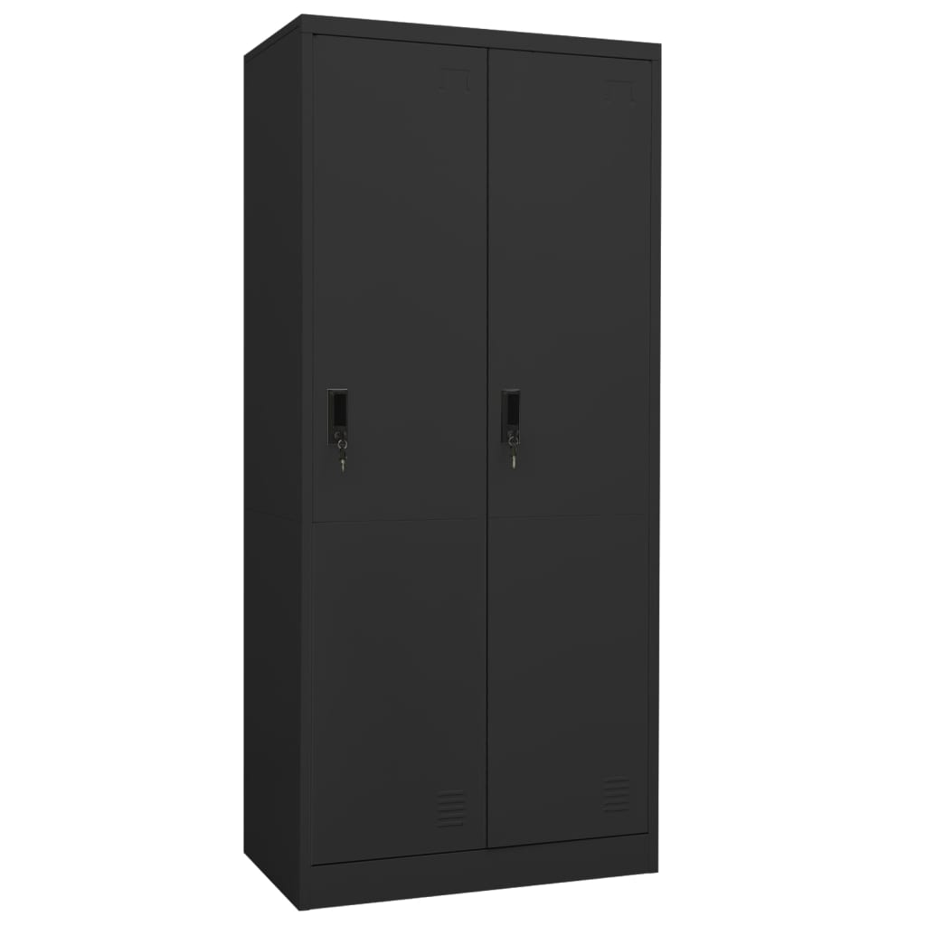 Wardrobe Anthracite 80x50x180 cm Steel