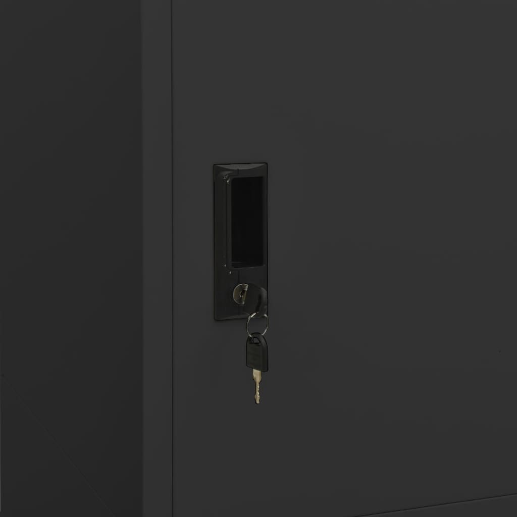 Wardrobe Anthracite 80x50x180 cm Steel