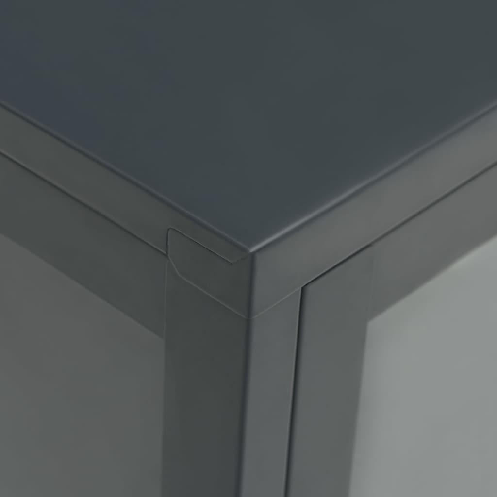 Sideboard Anthracite 70x35x70 cm Steel and Glass