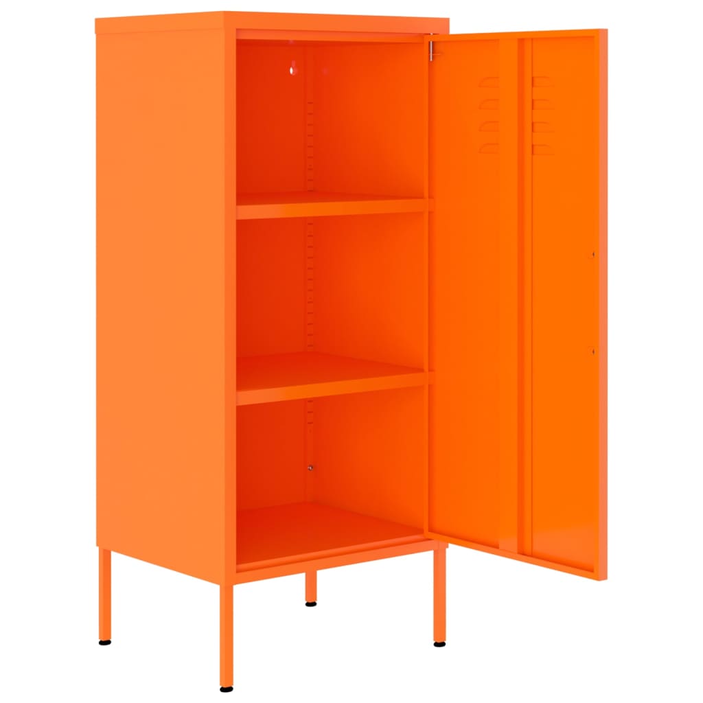 Storage Cabinet Orange 42.5x35x101.5 cm Steel