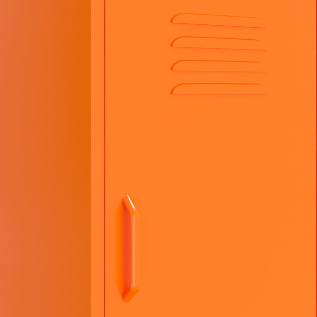 Storage Cabinet Orange 42.5x35x101.5 cm Steel
