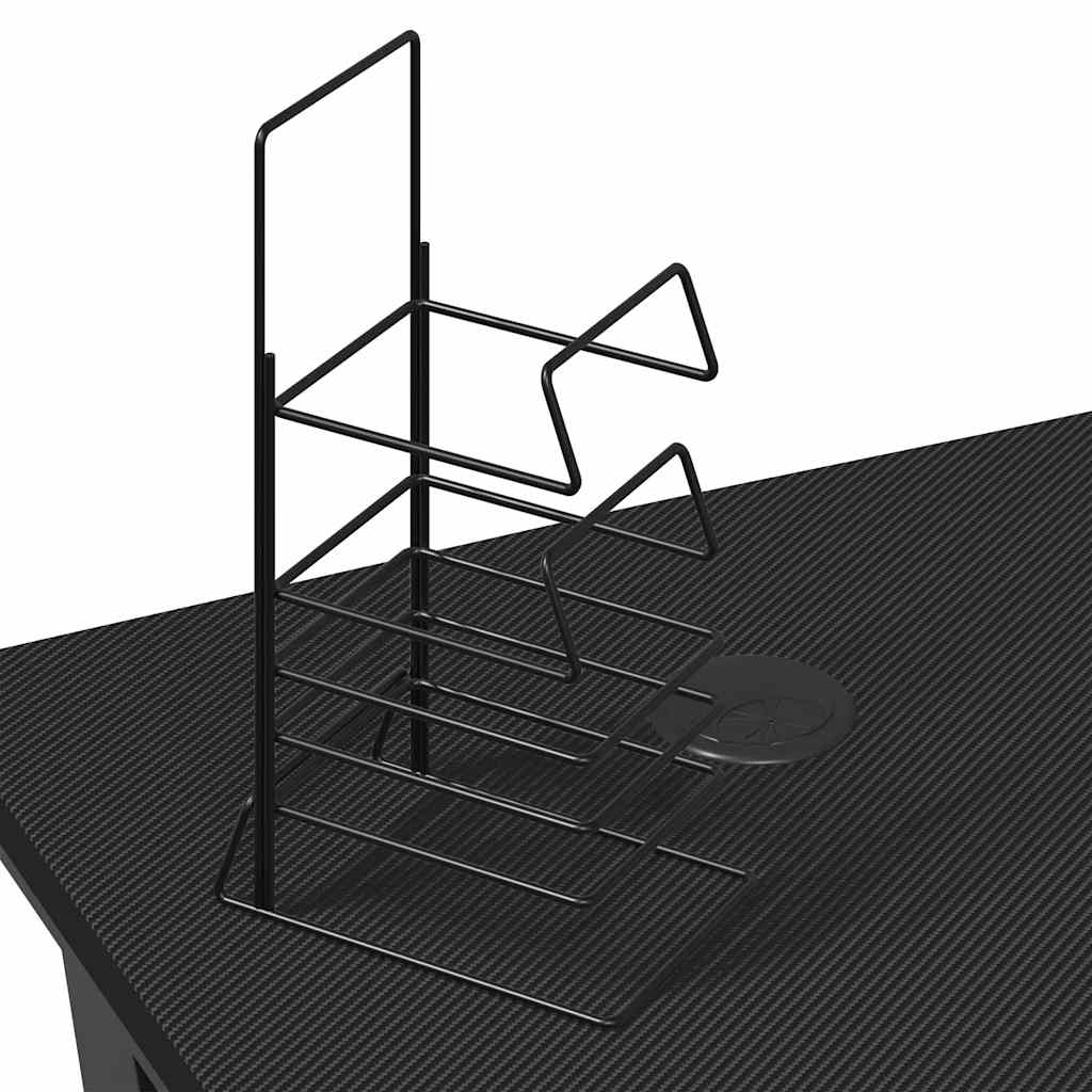Gaming Desk with Y Shape Legs Black 110x60x75 cm