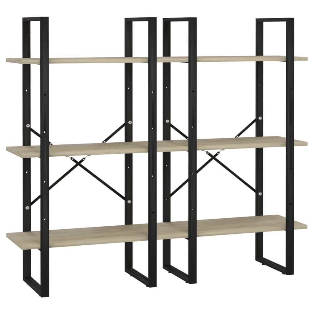 Storage Shelf Sonoma Oak 60x30x210 cm Engineered Wood