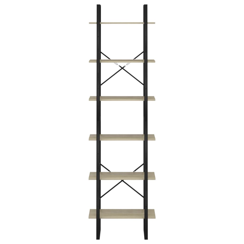 Storage Shelf Sonoma Oak 60x30x210 cm Engineered Wood
