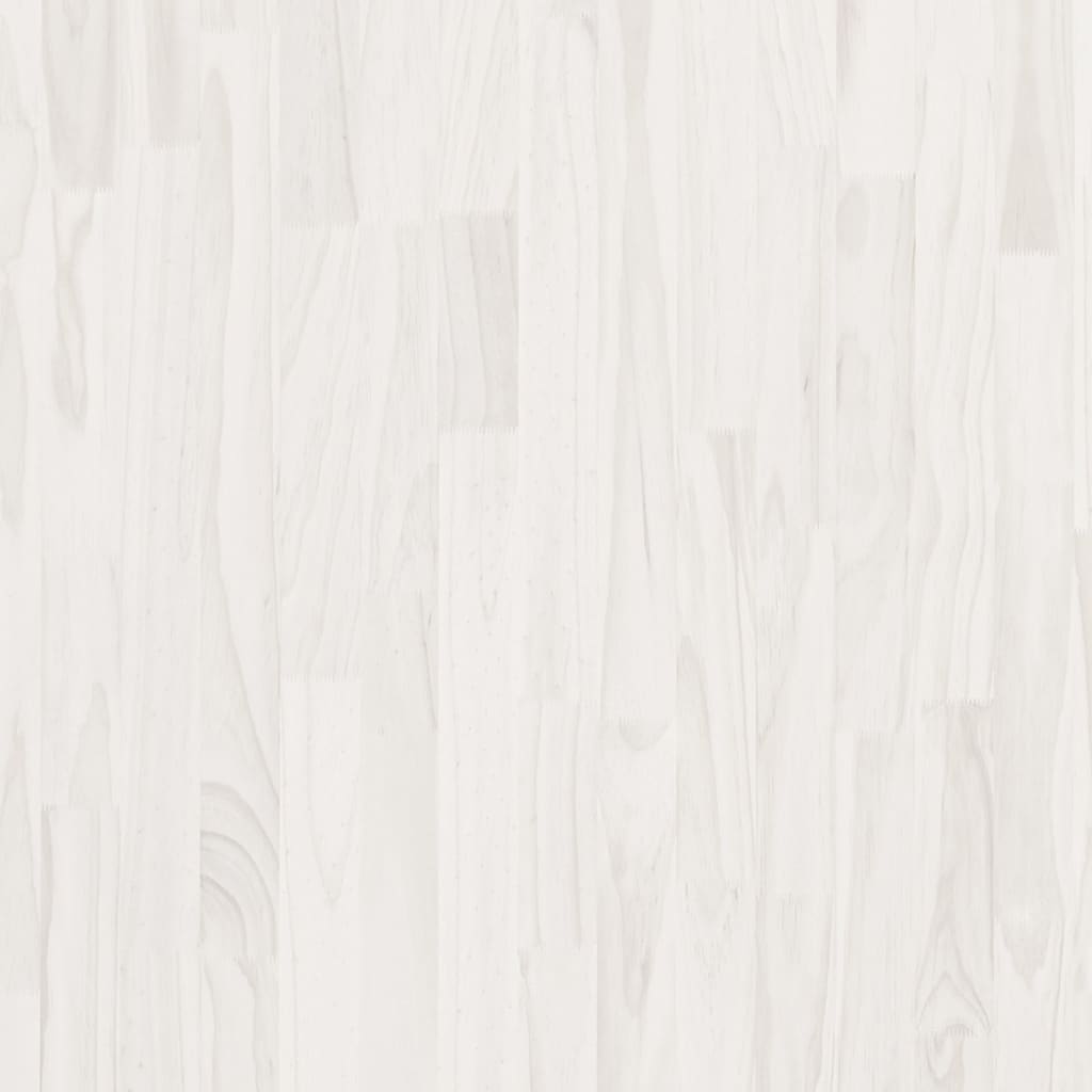High Cabinet White 80x30x210 cm Solid Pine Wood
