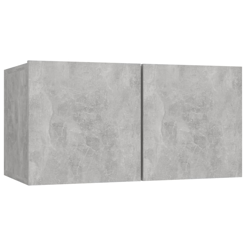 6 Piece TV Cabinet Set Concrete Grey Engineered Wood