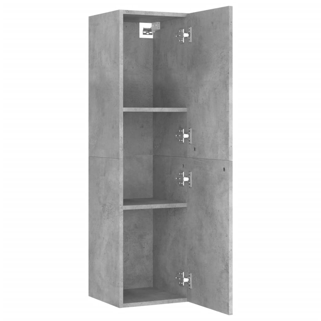 6 Piece TV Cabinet Set Concrete Grey Engineered Wood