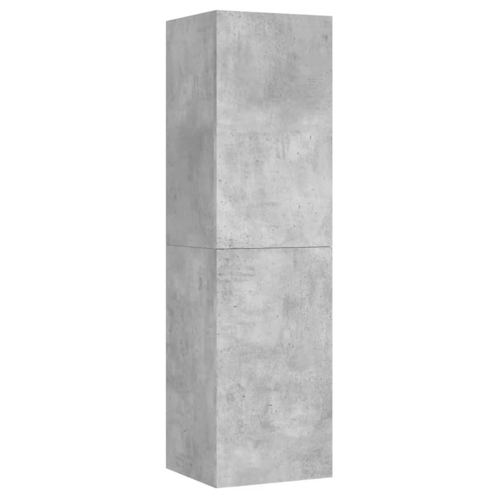 TV Cabinets 4 pcs Concrete Grey 30.5x30x110 cm Engineered Wood