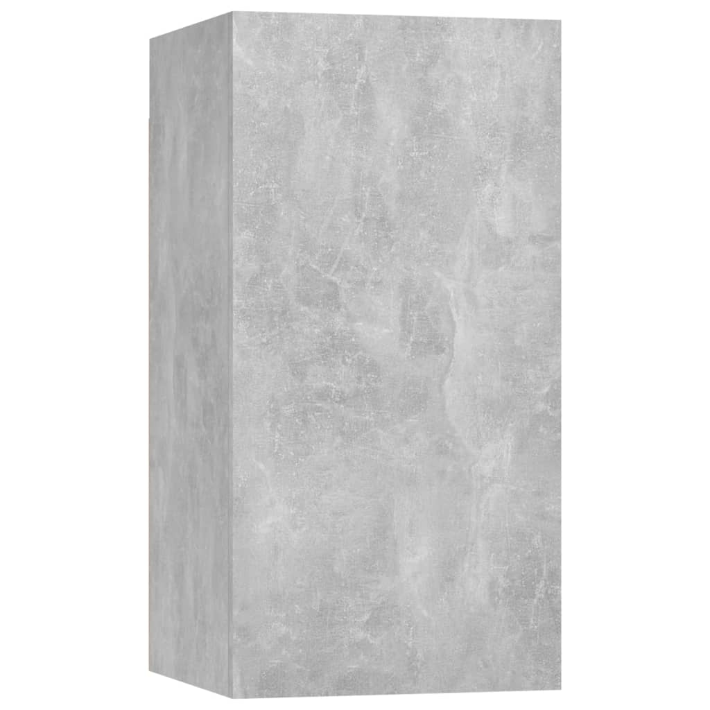 TV Cabinets 7 pcs Concrete Grey 30.5x30x60 cm Engineered Wood