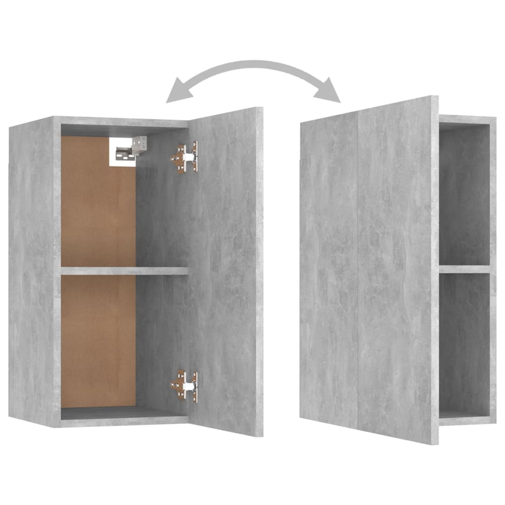 TV Cabinets 7 pcs Concrete Grey 30.5x30x60 cm Engineered Wood
