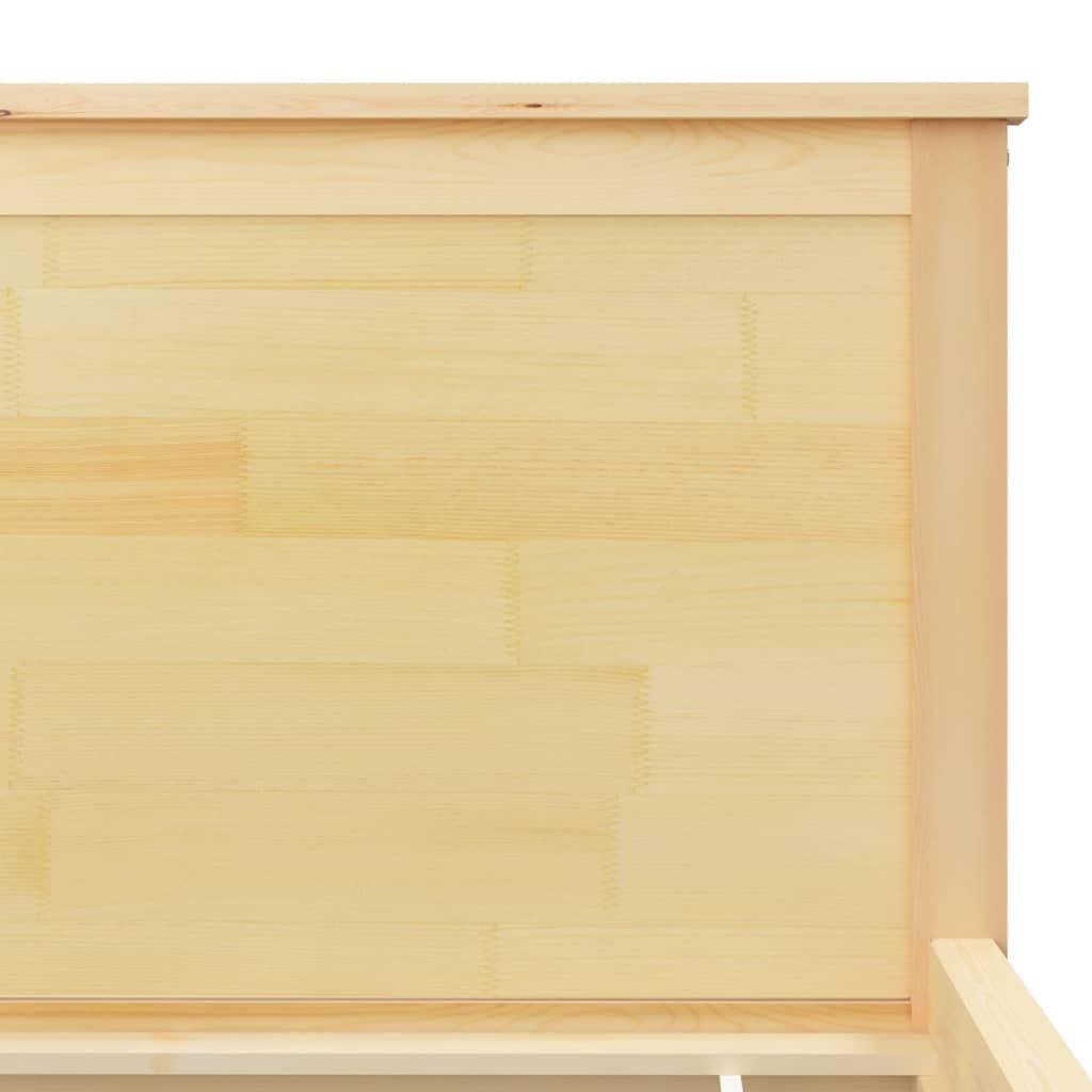 Bed Frame without Mattress Solid Wood Pine 140x200 cm