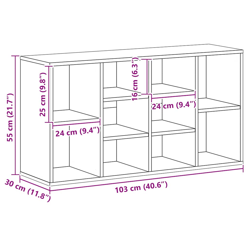 Shoe Bench High Gloss Black 103x30x54.5 cm Engineered Wood