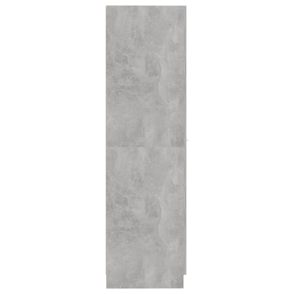 Apothecary Cabinet Concrete Grey 30x42.5x150 cm Engineered Wood