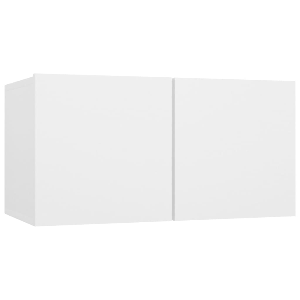 Hanging TV Cabinets 2 pcs White 60x30x30 cm