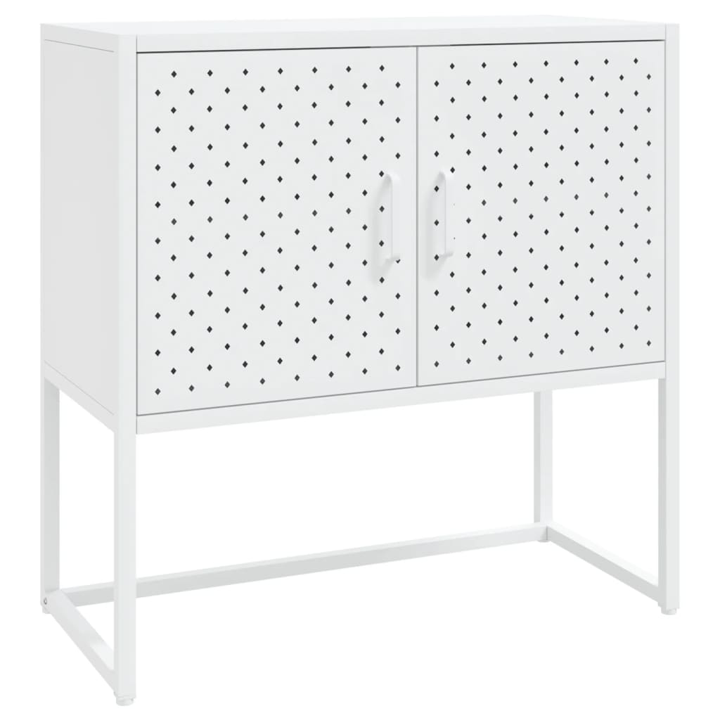 Sideboard White 75x35x75 cm Steel