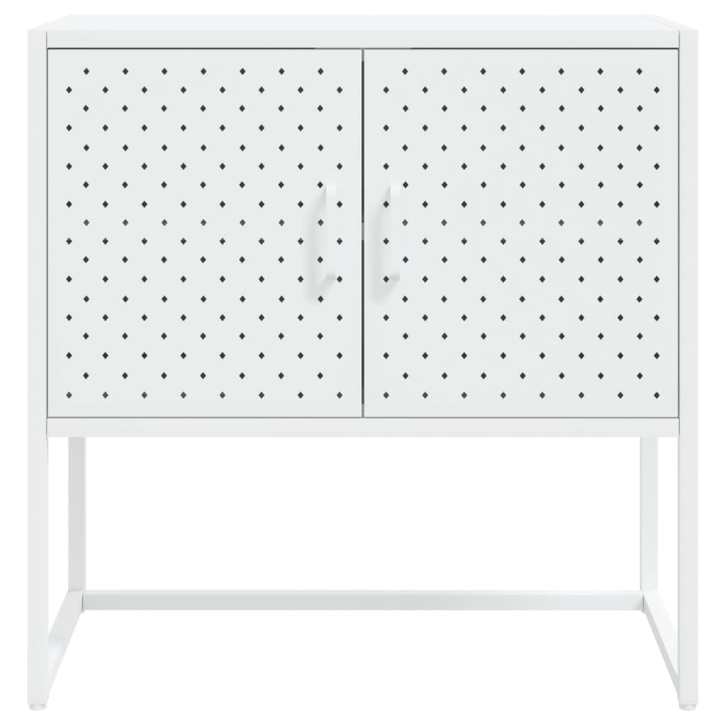 Sideboard White 75x35x75 cm Steel