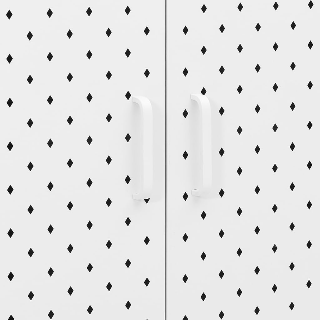 Sideboard White 75x35x75 cm Steel