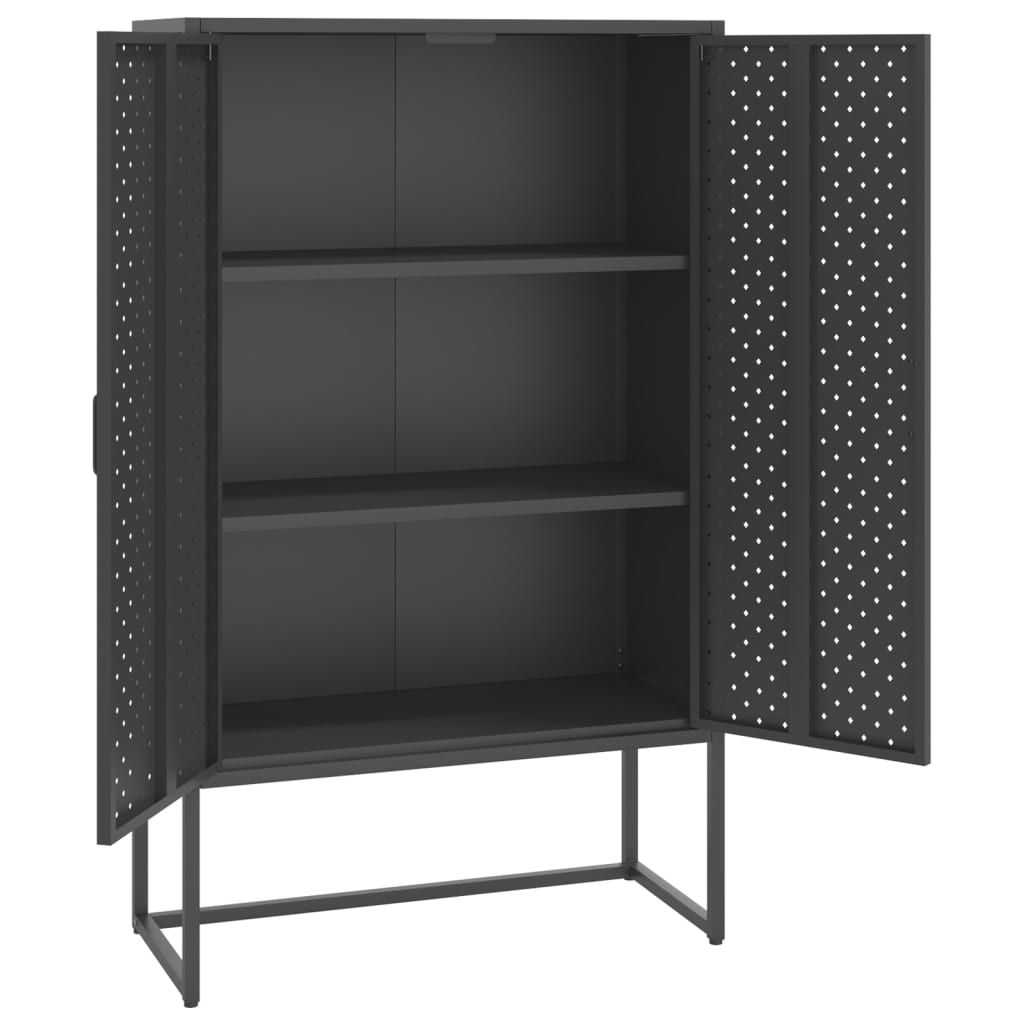 Highboard Anthracite 80x35x135 cm Steel