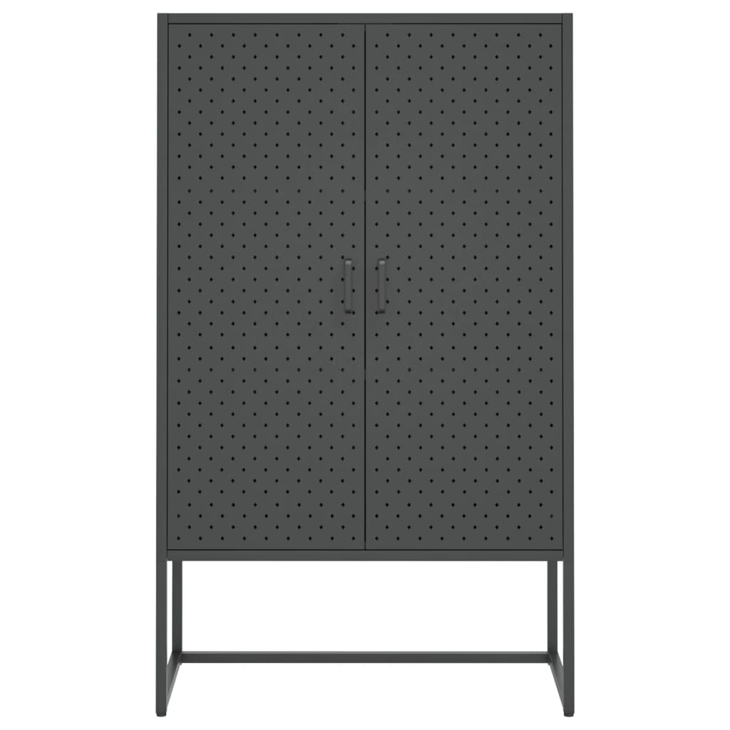 Highboard Anthracite 80x35x135 cm Steel