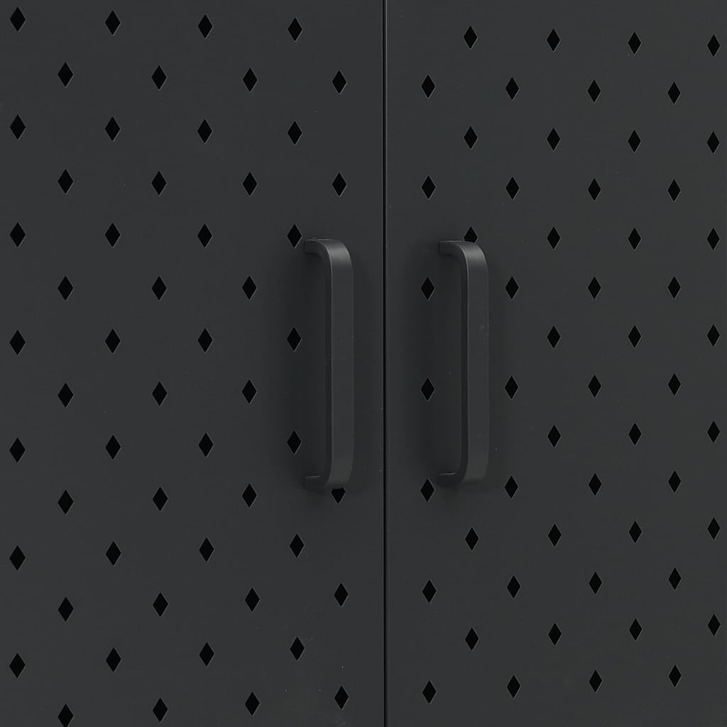 Highboard Black 80x35x100 cm Steel