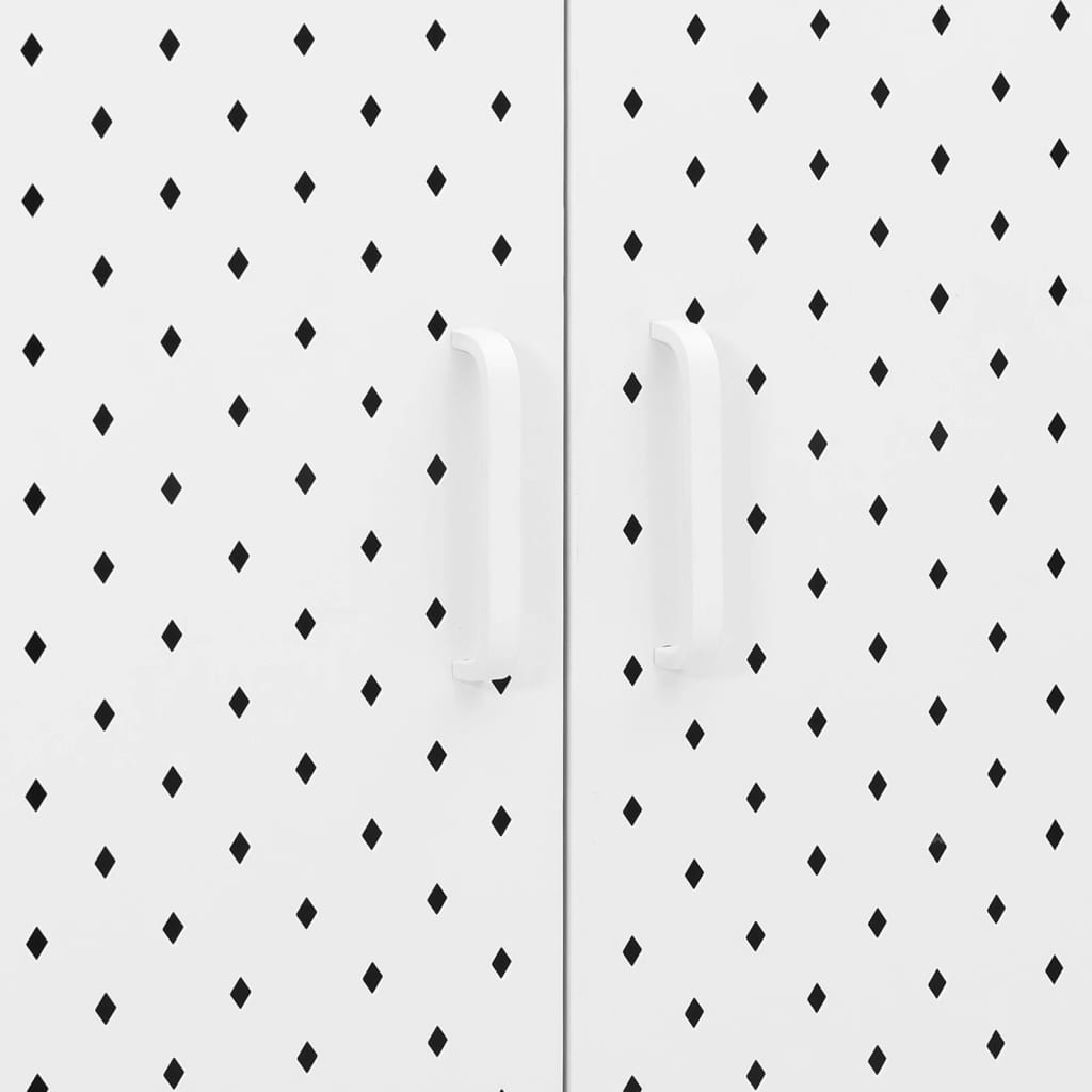 Highboard White 80x35x100 cm Steel