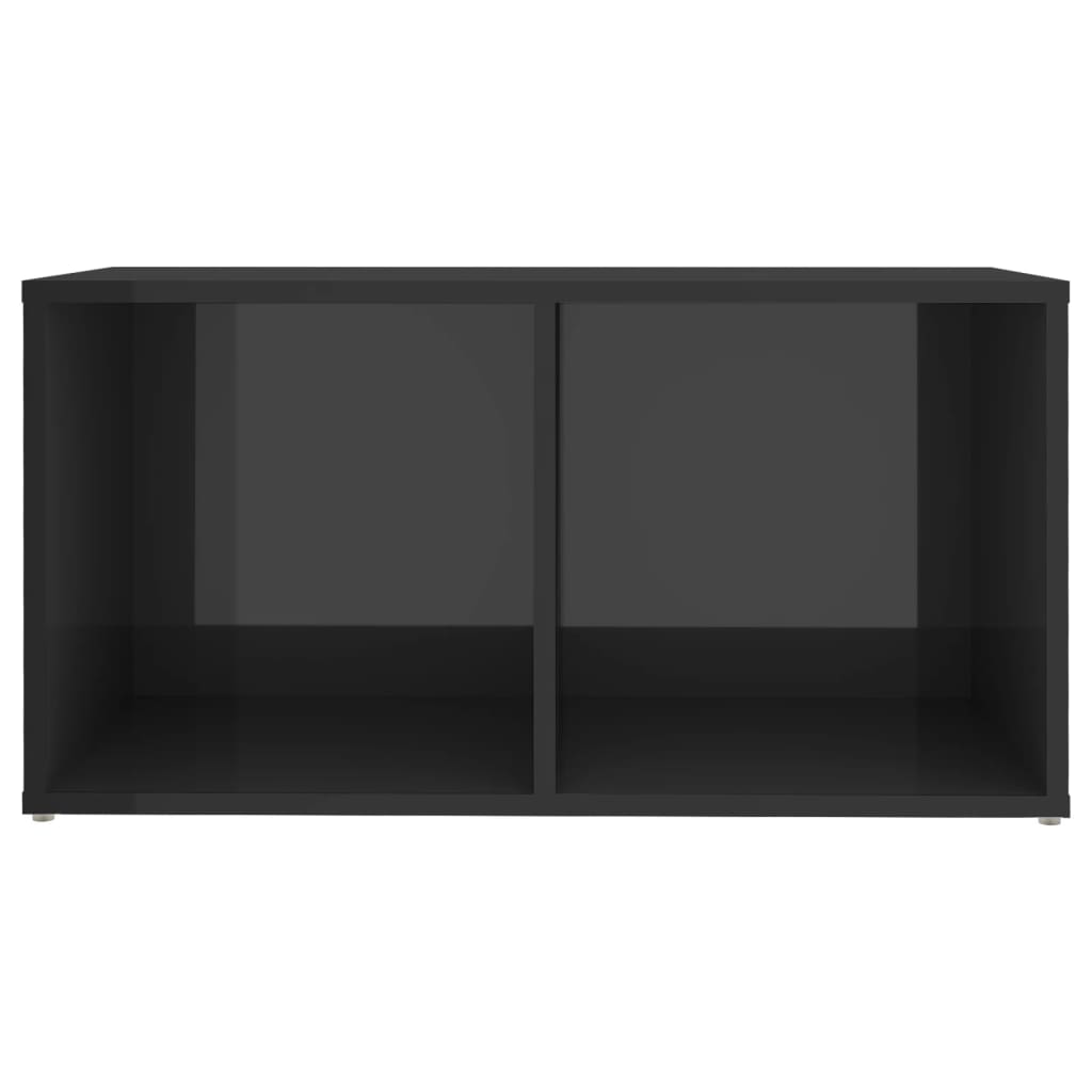 6 Piece TV Cabinet Set High Gloss Grey Engineered Wood