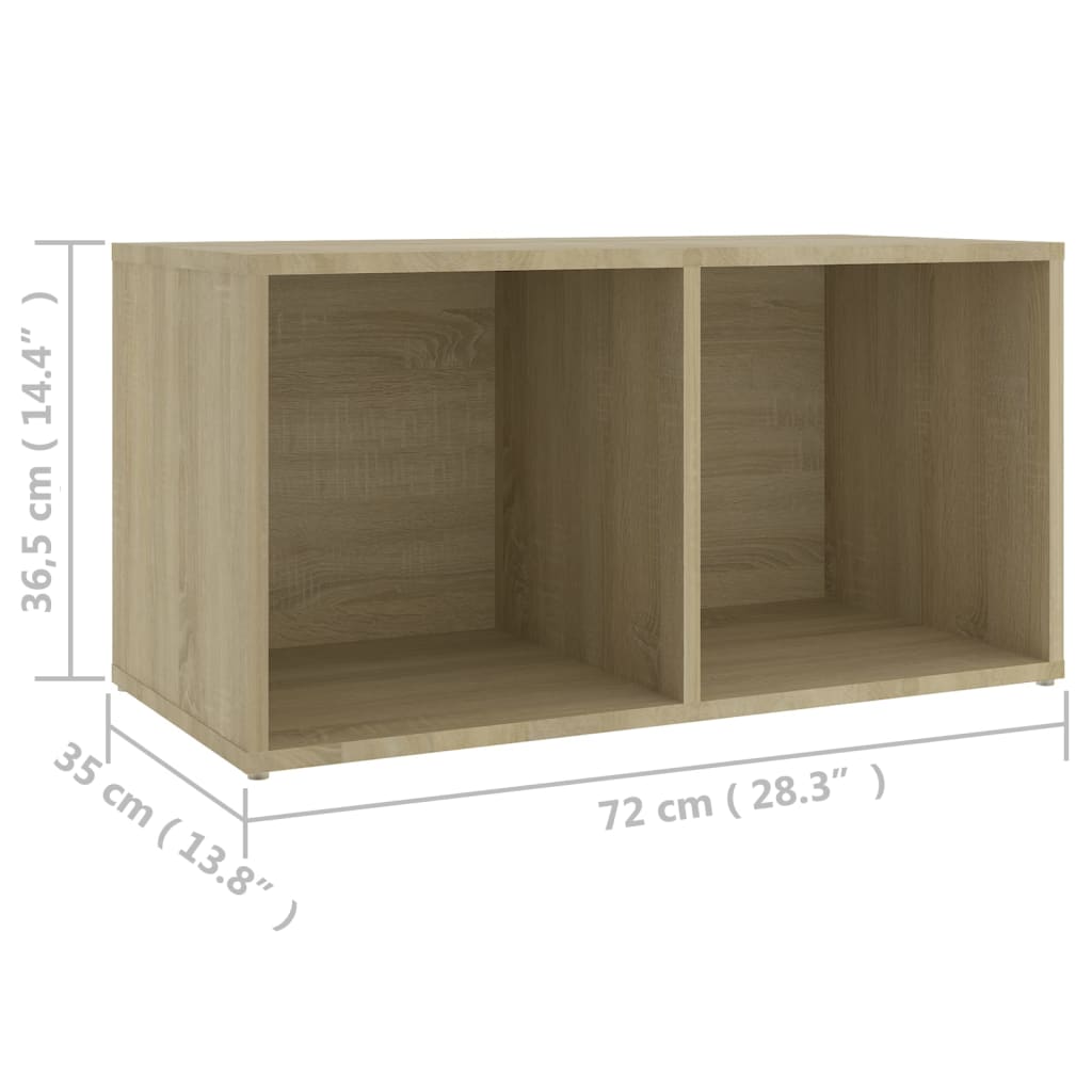 3 Piece TV Cabinet Set Sonoma Oak Engineered Wood