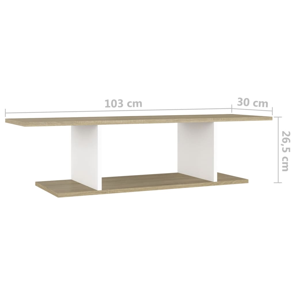 Wall Mounted Tv Cabinet 103X30X26.5 Cm