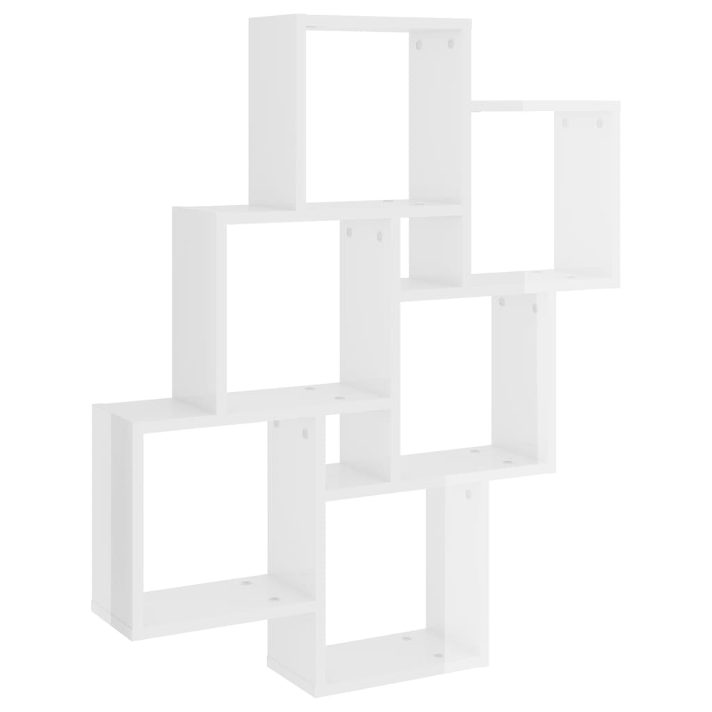 Wall Cube Shelf 78X15X93 Cm Engineered Wood