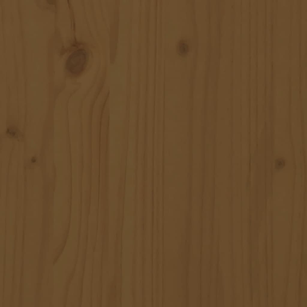 Side Cabinet Honey Brown 60x36x65 cm Solid Pinewood