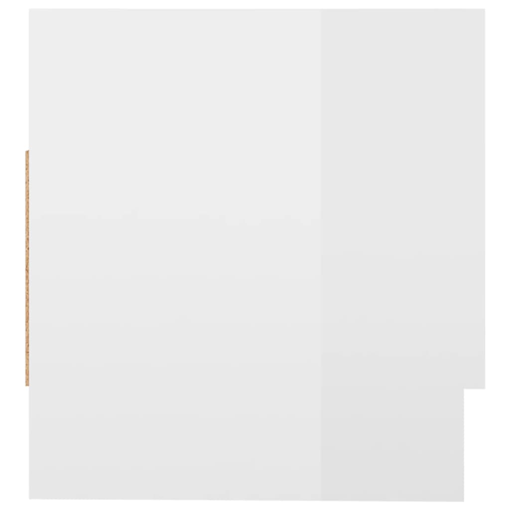 Wardrobe High Gloss White 70x32.5x35 cm Engineered Wood
