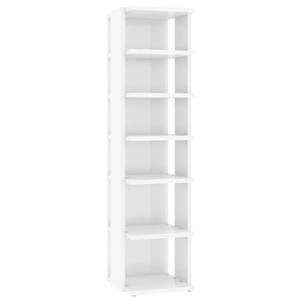 Modern Wooden 2pcs Open Shoe Storage Cabinet Wood Trainer Organiser Units