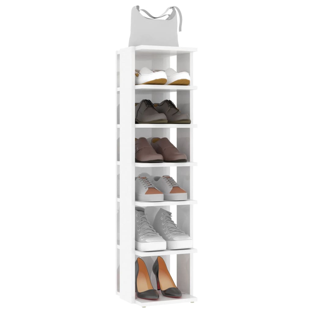 Modern Wooden 2pcs Open Shoe Storage Cabinet Wood Trainer Organiser Units
