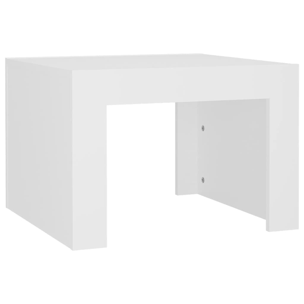 Coffee Table White 50x50x35 cm Engineered Wood