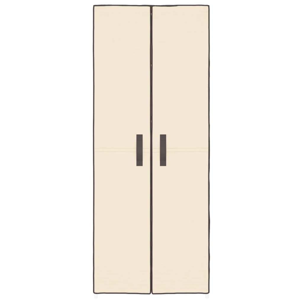 Shoe Cabinet Cream 60x30x166 cm Fabric