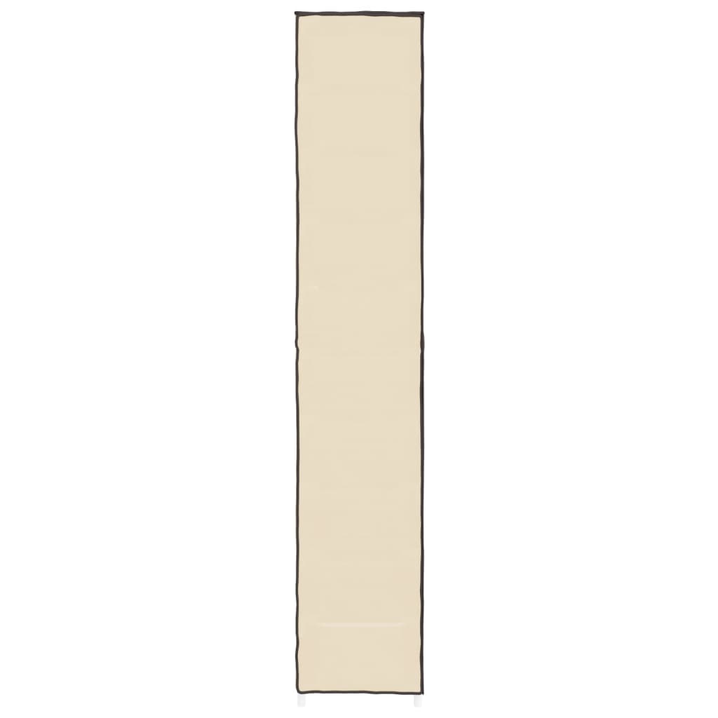 Shoe Cabinet Cream 60x30x166 cm Fabric