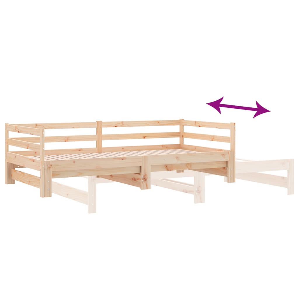 Pull-out Day Bed without Mattress 2x(90x200)cm