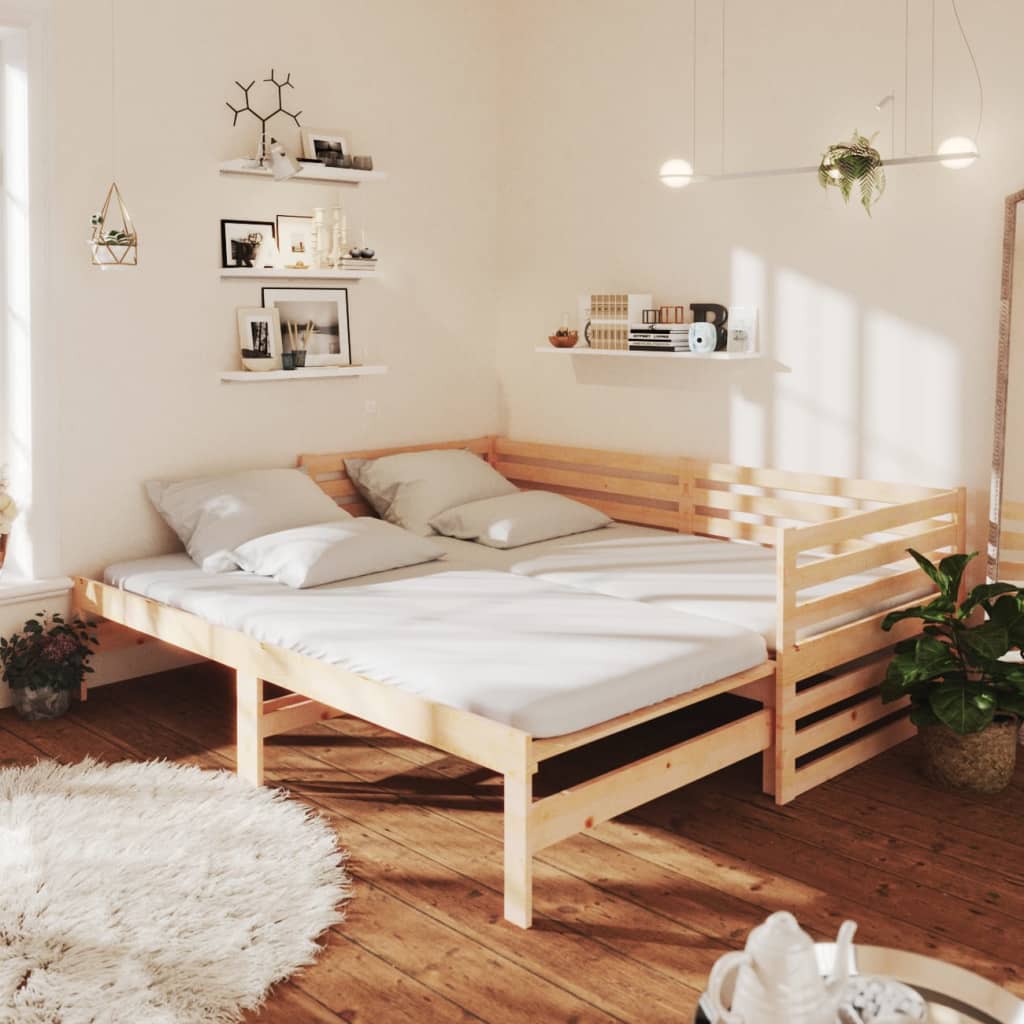 Pull-out Day Bed without Mattress 2x(90x200)cm