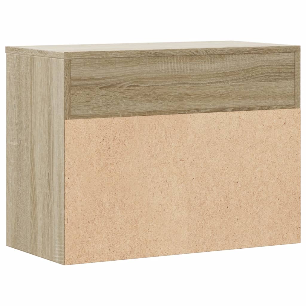 Shoe Bench Sonoma Oak 60x30x45 cm Engineered Wood