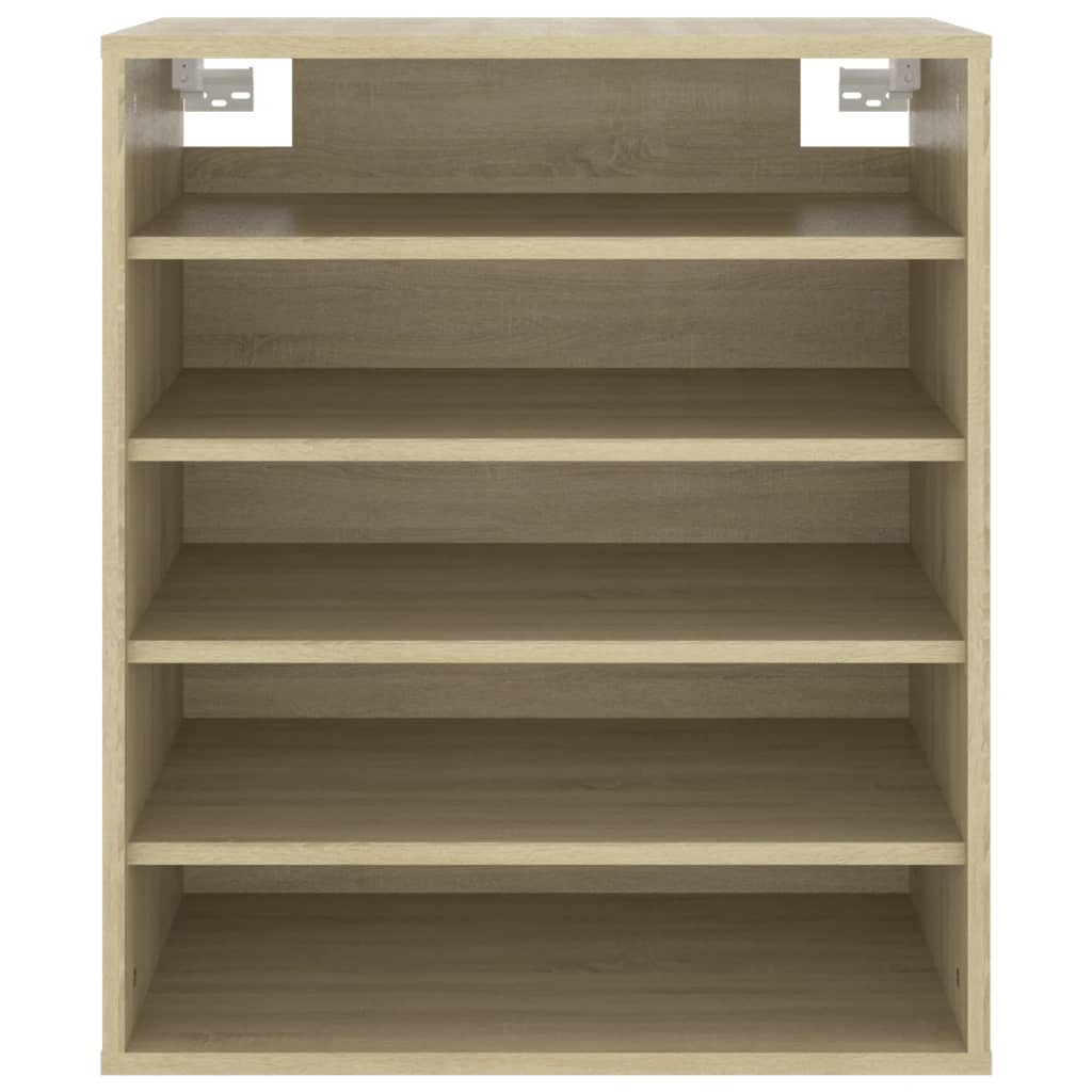 Shoe Cabinet Sonoma Oak 60x35x70 cm Engineered Wood
