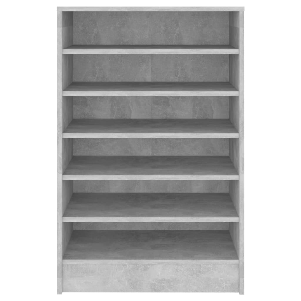 Shoe Cabinet Concrete Grey 60x35x92 cm Engineered Wood