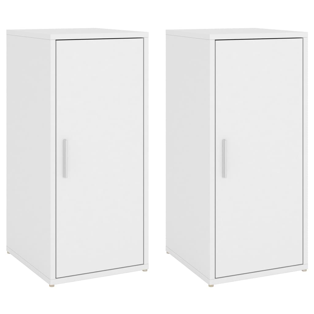 Shoe Cabinets 2 pcs White 32x35x70 cm Engineered Wood