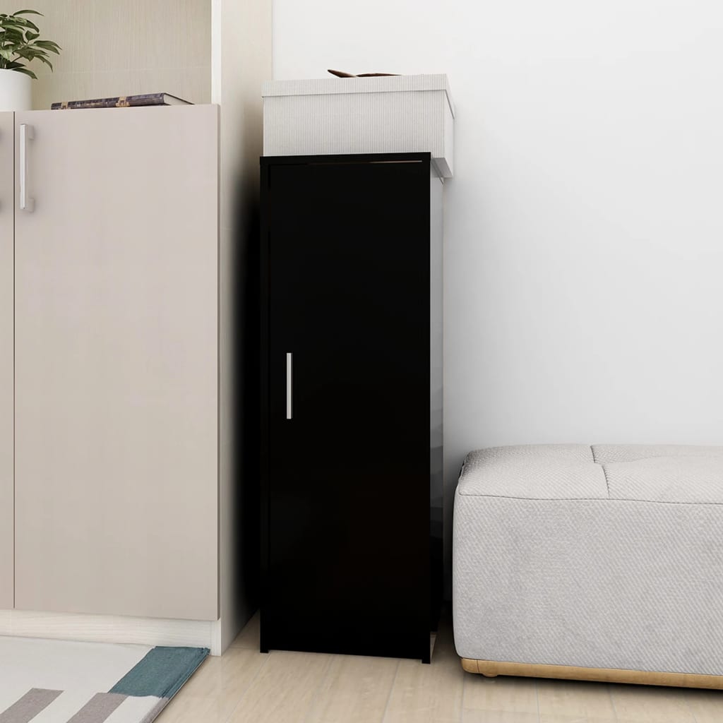 Shoe Cabinet Black 32x35x92 cm Engineered Wood