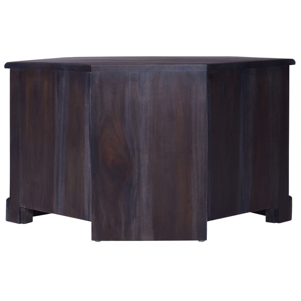 Corner TV Cabinet Light Black 80x40x49 cm Solid Wood Mahogany