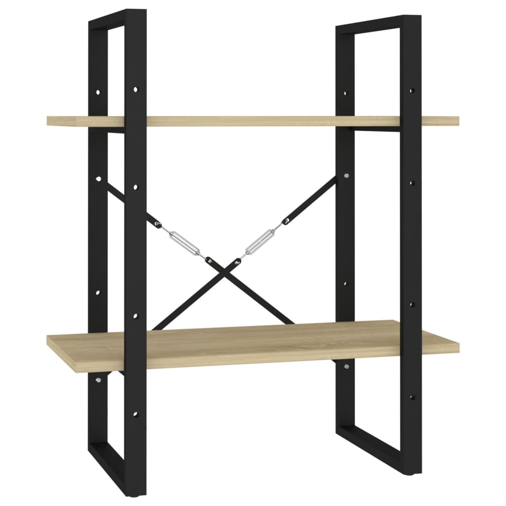 5-Tier Book Cabinet Sonoma Oak 60x30x175 cm Engineered Wood