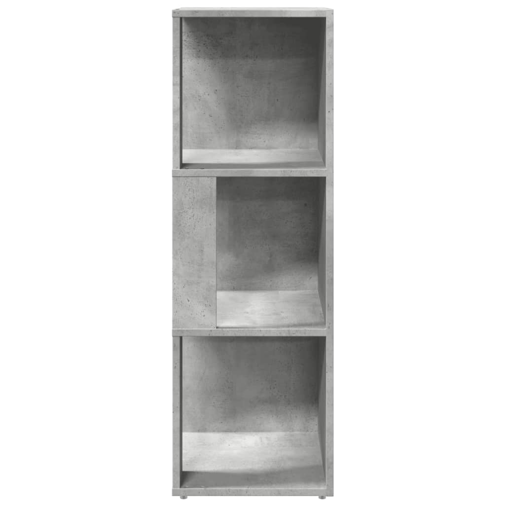 Corner Cabinet Concrete Grey 33x33x100 cm Engineered Wood