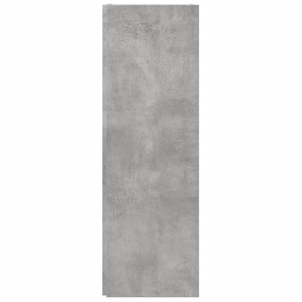 Corner Cabinet Concrete Grey 33x33x100 cm Engineered Wood
